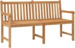 vidaXL patio bench with a timeless design, offering comfort and style for any outdoor space.