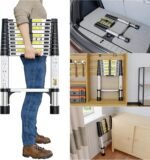 Échelle Télescopique Bm Tools 3.8m En Alu Avec Stabilisateur - Charge 150kg - Image 5