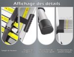 Échelle Télescopique Bm Tools 3.8m En Alu Avec Stabilisateur - Charge 150kg - Image 7